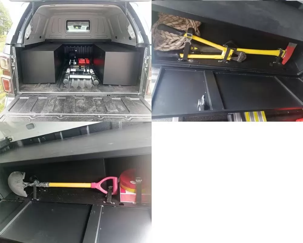 Modified Isuzu D-MAX Pickup with Detachable Waterproof Canopy for Secure Cargo Storage